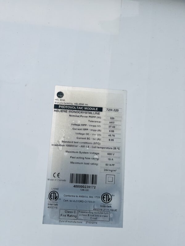 320W Mono Solar Panel (Foreign Used) - Image 7