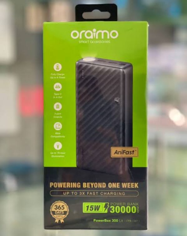 Oraimo Power Bank 30000mAh price in Nigeria