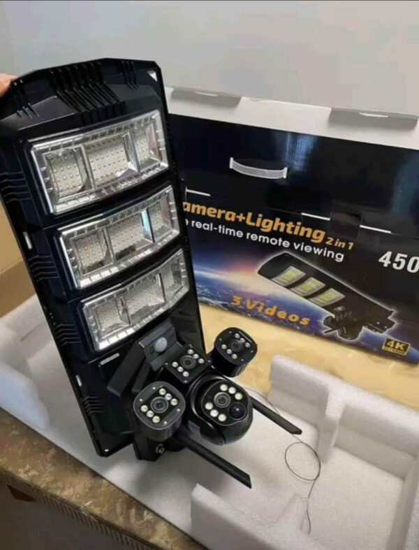 Solar CCTV Camera + Street Light