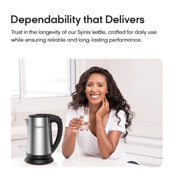 Syinix 2.2L Electric Kettle - Image 6